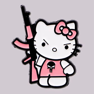Hello Kitty AK-47 Enamel Pin
